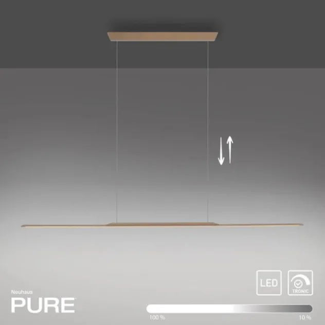 Neuhaus PURE® LED Pendelleuchte PURE Surface, bronce, 160x25 höhenverstellbar