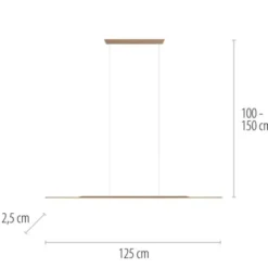 Neuhaus PURE® LED Pendelleuchte PURE Surface, bronce, 125x25 höhenverstellbar