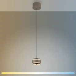 Neuhaus PURE® LED Pendelleuchte PURE Falling Rings, bronce dark chrome