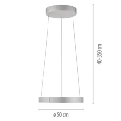 Neuhaus PURE® LED Pendelleuchte PURE E-Clipse stone (alu)