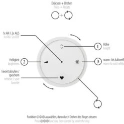 Neuhaus PURE® LED Pendelleuchte PURE E-Clipse stone (alu)