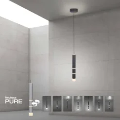 Neuhaus PURE® LED Pendelleuchte PURE Vega, schwarz, 1-flammig mit Lichtmodi