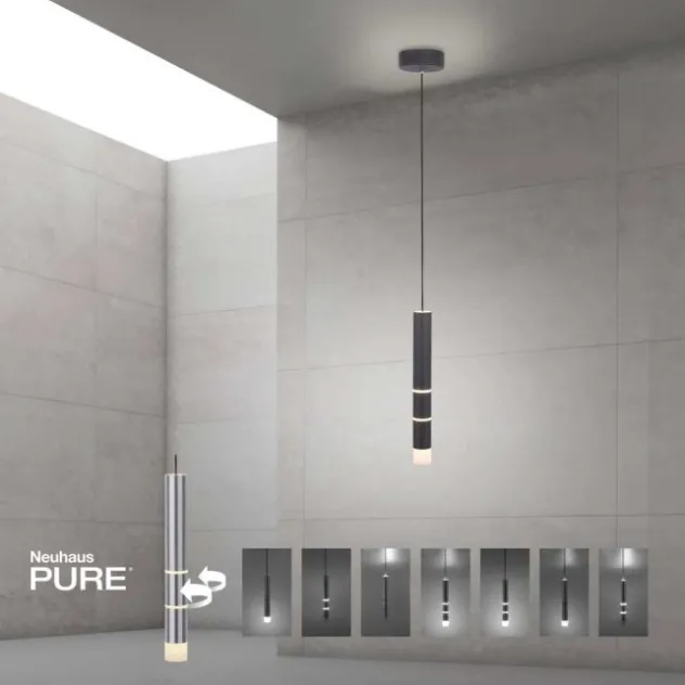 Neuhaus PURE® LED Pendelleuchte PURE Vega, schwarz, 1-flammig mit Lichtmodi
