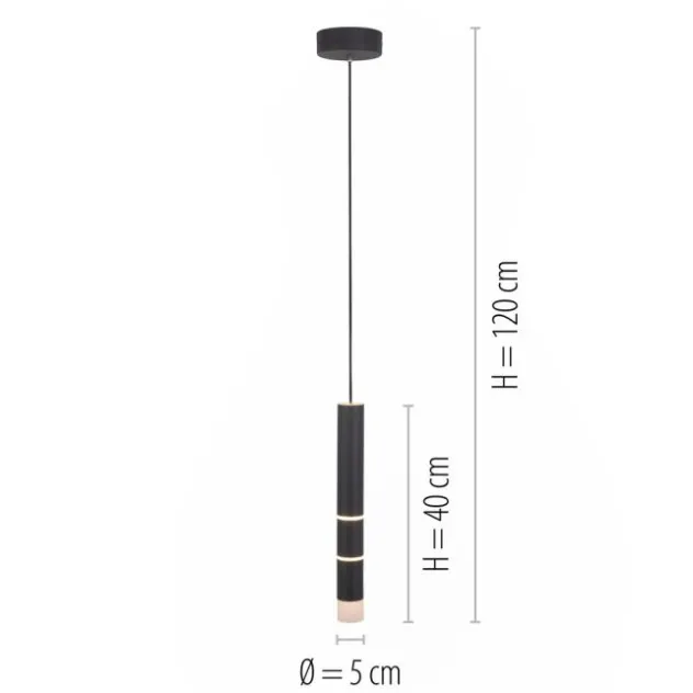 Neuhaus PURE® LED Pendelleuchte PURE Vega, schwarz, 1-flammig mit Lichtmodi