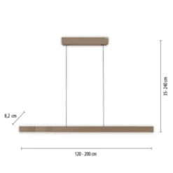 Neuhaus PURE® LED Pendelleuchte PURE Moto-Rise, bronce