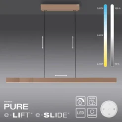 Neuhaus PURE® LED Pendelleuchte PURE Moto-Rise, bronce