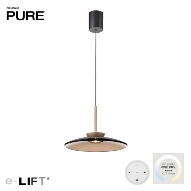 Neuhaus PURE® LED Pendelleuchte PURE E-Moon bronce, höhenverstellbar