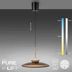 Neuhaus PURE® LED Pendelleuchte PURE E-Moon bronce, höhenverstellbar