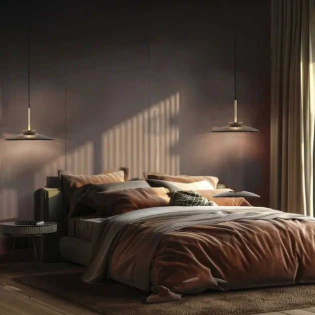Neuhaus PURE® LED Pendelleuchte PURE E-Moon bronce, höhenverstellbar