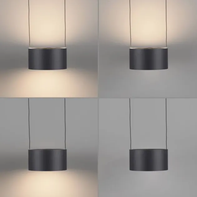 Neuhaus PURE® LED Pendelleuchte PURE Clipse, platin (grau), Fernbedienung, Comfort Lift
