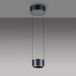 Neuhaus PURE® LED Pendelleuchte PURE Clipse, platin (grau), Fernbedienung, Comfort Lift