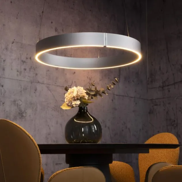 Neuhaus PURE® LED Pendelleuchte PURE E-Clipse stone (alu)