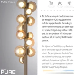 Neuhaus PURE® LED Stehleuchte PURE Popup bronce