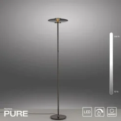 Neuhaus PURE® LED Stehleuchte PURE Vitrum platin (grau)