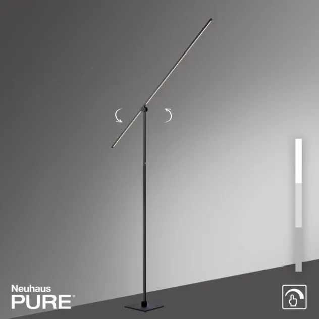 Neuhaus PURE® LED Stehleuchte PURE Grafo, black pearl