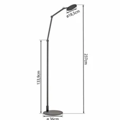 Neuhaus PURE® LED Stehleuchte PURE Luxon, black pearl