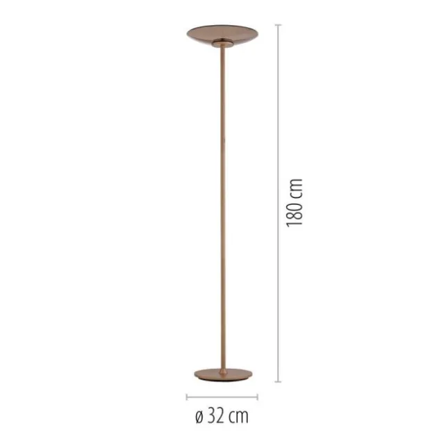 Neuhaus PURE® LED Stehleuchte Pure Moon bronce Touchdimmer
