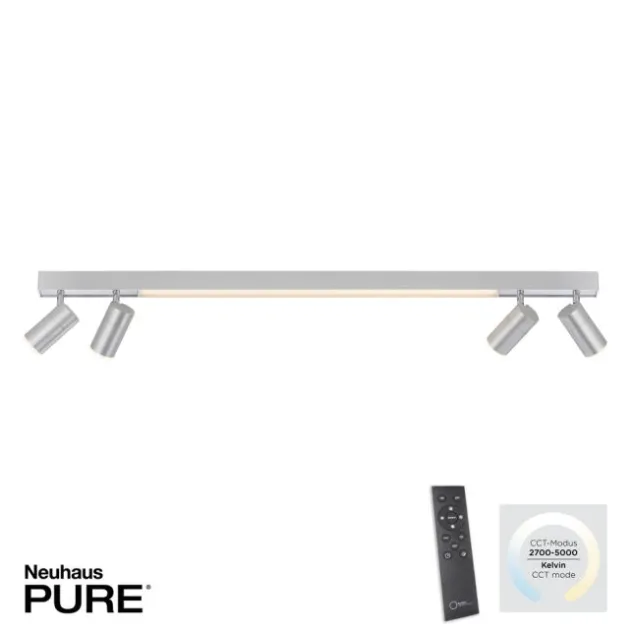 Neuhaus PURE® LED Strahler PURE Lines Spot, aluminium, dimmbar, drehbar, CCT