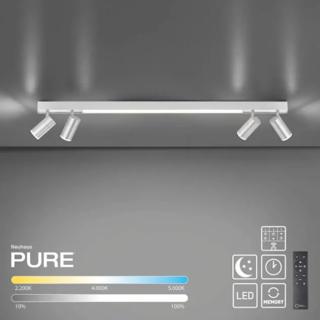 Neuhaus PURE® LED Strahler PURE Lines Spot, aluminium, dimmbar, drehbar, CCT