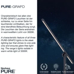 Neuhaus PURE® LED Tischlampe PURE Grafo schwarz