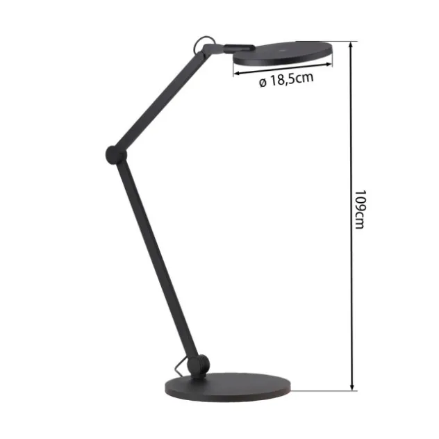 Neuhaus PURE® LED Tischlampe PURE Luxon, black pearl