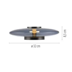 Neuhaus PURE® LED Tischleuchte PURE Vitrum platin (grau)