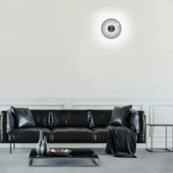 Neuhaus PURE® LED Wand-Deckenleuchte PURE Vitrum, grau, Tronicdimmer