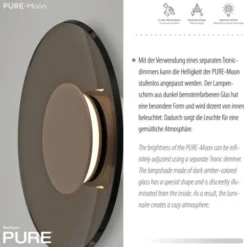 Neuhaus PURE® LED Wandleuchte Pure Moon bronce Tronicdimmer