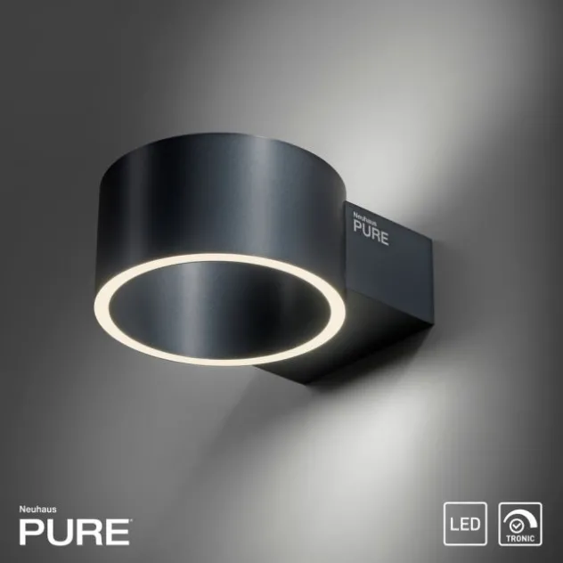 Neuhaus PURE® LED Wandleuchte PURE Clipse mystic grey Tronicdimmer