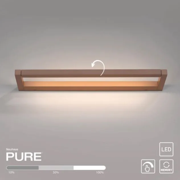 Neuhaus PURE® LED Wandleuchte PURE Puro bronce drehbar Touchdimmer