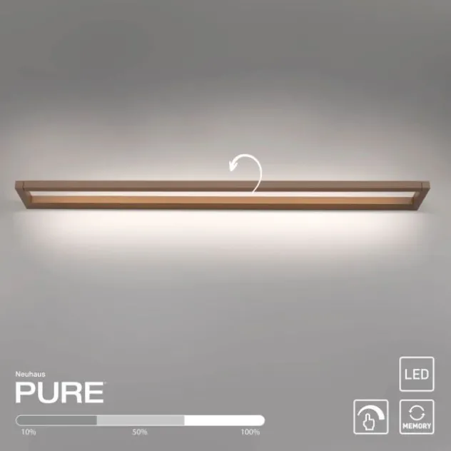 Neuhaus PURE® LED Wandleuchte PURE Puro bronce Touchdimmer drehbar