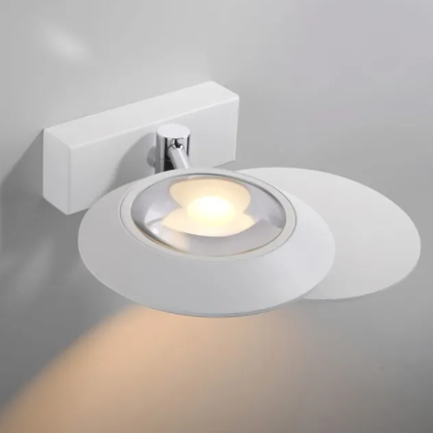 Neuhaus PURE® LED Wandleuchte PURE Oculis, snow, dimmbar, dreh+schwenkbar