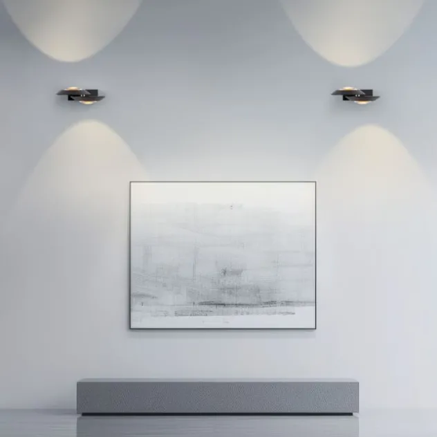 Neuhaus PURE® LED Wandleuchte PURE Oculis, black pearl, dimmbar, dreh+schwenkbar