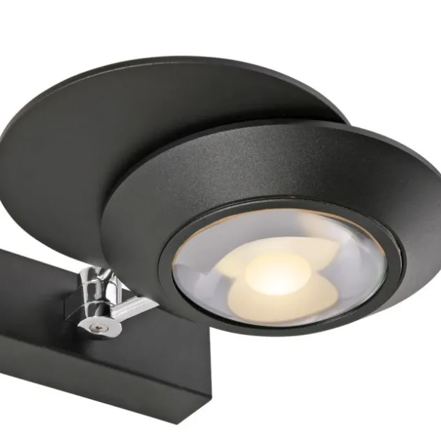 Neuhaus PURE® LED Wandleuchte PURE Oculis, black pearl, dimmbar, dreh+schwenkbar