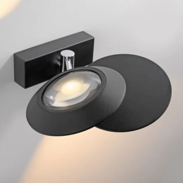 Neuhaus PURE® LED Wandleuchte PURE Oculis, black pearl, dimmbar, dreh+schwenkbar