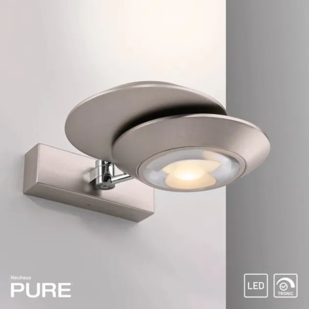 Neuhaus PURE® LED Wandleuchte PURE Oculis, diamond, dimmbar, dreh+schwenkbar
