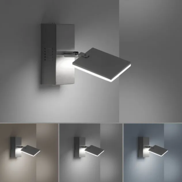 Neuhaus PURE® LED Wandleuchte PURE Mira, diamond (alu), drehbar,dimmbar