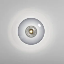 Neuhaus PURE® LED Wand- und Deckenleuchte PURE Vitrum, platin (grau), Rauchglas