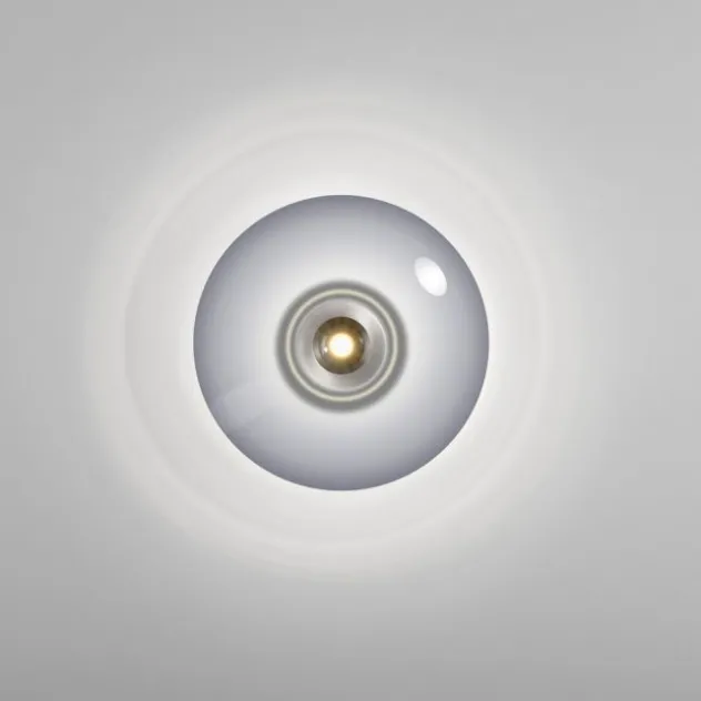 Neuhaus PURE® LED Wand- und Deckenleuchte PURE Vitrum, platin (grau), Rauchglas