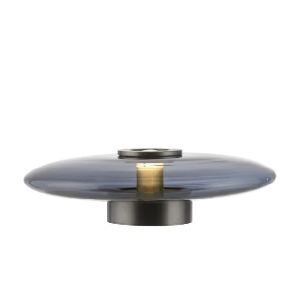 Neuhaus PURE® LED Wand- und Deckenleuchte PURE Vitrum, platin (grau), Rauchglas