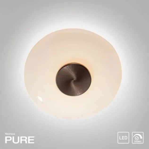 Neuhaus PURE® LED Wand- und Deckenleuchte PURE Vitrum dark-metal brown