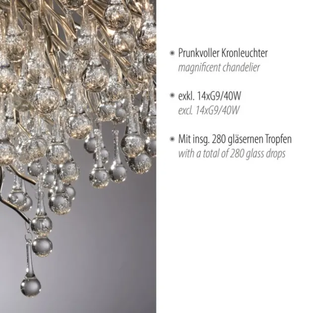Paul Neuhaus Deckenleuchte ICICLE, stahl