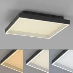 Paul Neuhaus LED Deckenleuchte Q-MAGONG schwarz Smarthome App dimmbar