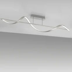 Paul Neuhaus LED Deckenleuchte Q-SWING silber dimmbar Smar Home