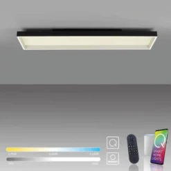 Paul Neuhaus LED Deckenleuchte Q-MAGONG schwarz steuerbar Smarthome