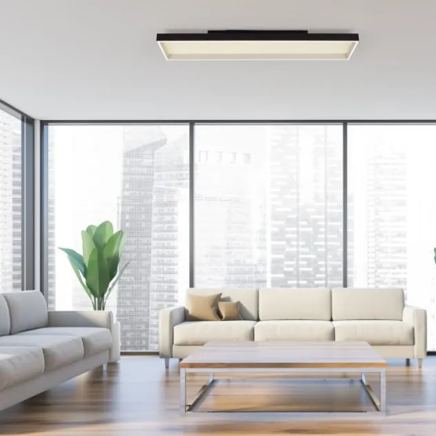 Paul Neuhaus LED Deckenleuchte Q-MAGONG schwarz steuerbar Smarthome