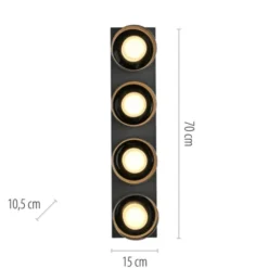 Paul Neuhaus LED Deckenleuchte 4 flammig dimmbar per Switchmo