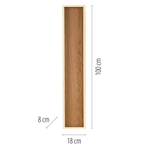 Paul Neuhaus LED Deckenleuchte SVEJA, Holz-natur, rechteckig