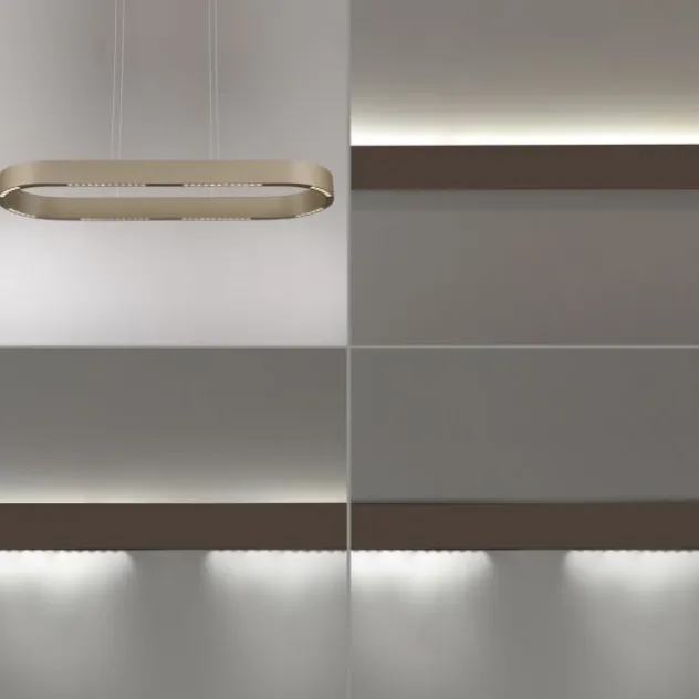 Paul Neuhaus LED Pendelleuchte Q-STRETTO, bronce