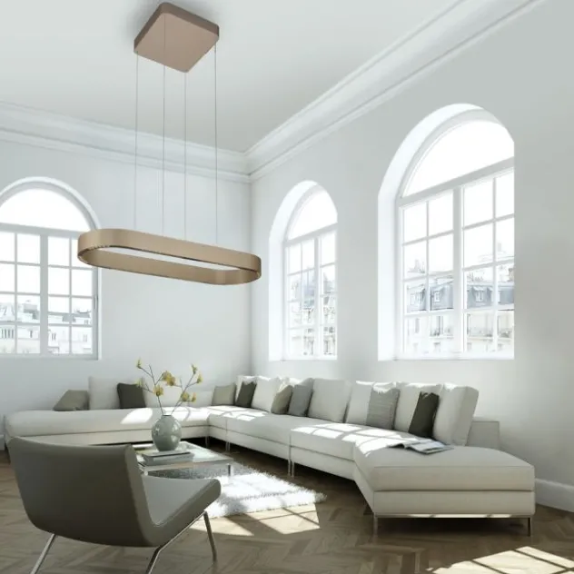 Paul Neuhaus LED Pendelleuchte Q-STRETTO, bronce